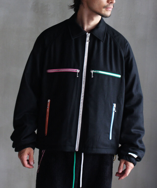 tsts 25aw zipジャケット TSTS MULTI COLOR ZIP BOMBER JACKET BLACK - | rroomm onlinestore