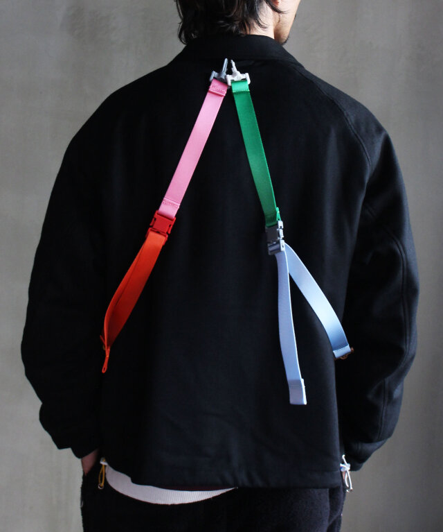 TSTS MULTI COLOR ZIP BOMBER JACKET BLACK - | rroomm onlinestore