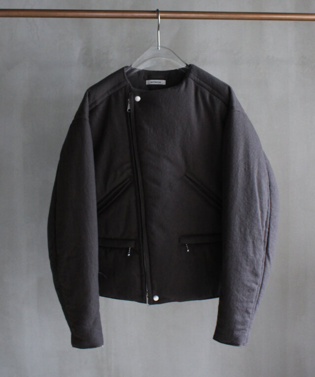 MATSUFUJI Milling Wool Padding Jacket TAUPE  -