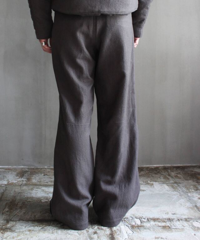 MATSUFUJI Milling Wool Wide Trousers TAUPE - | rroomm onlinestore