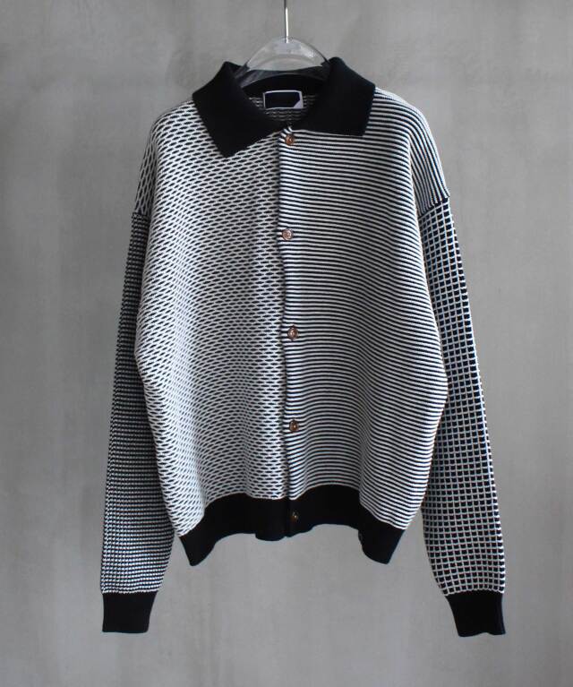 PHINGERIN MULTI KNIT SHIRT JACKET BLACK -