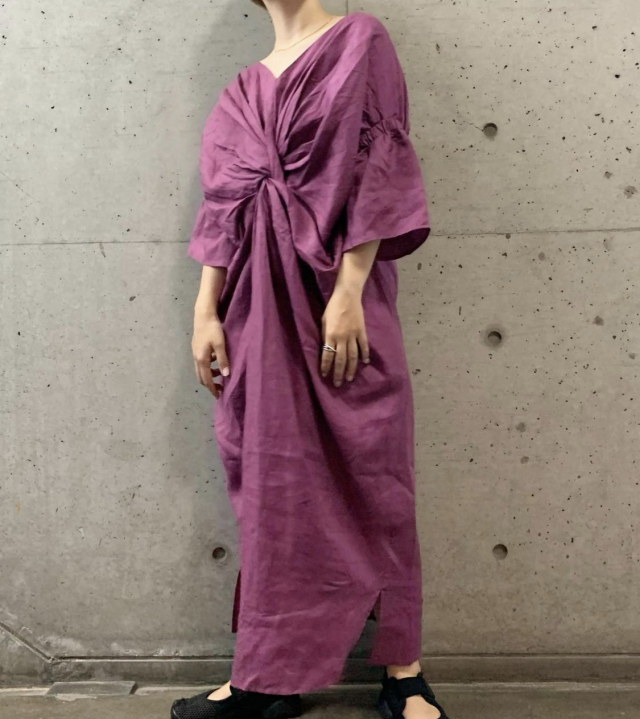 Ajwain リネンワンピース Purple Ladys Rroomm Onlinestore ルーム オンラインストア