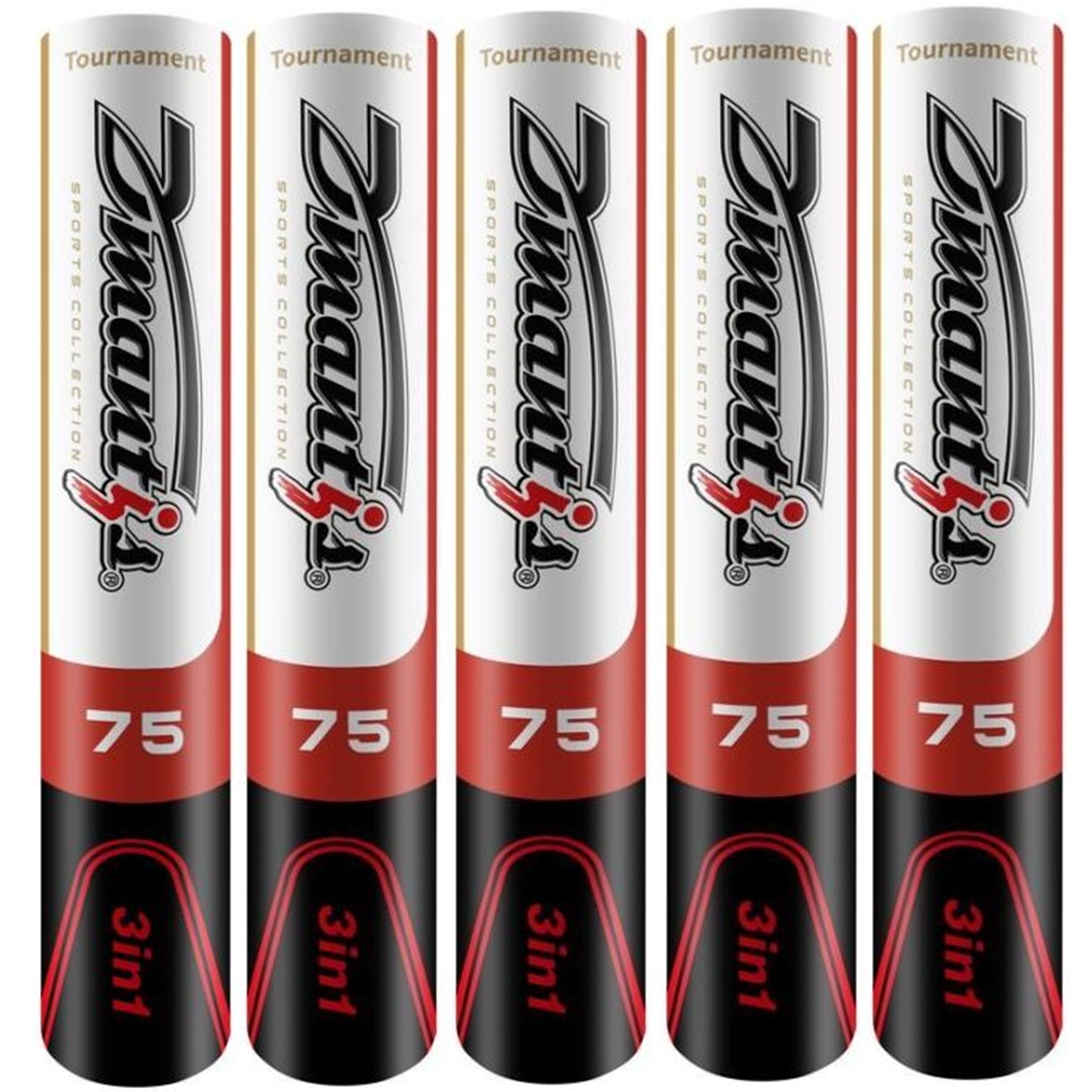 【送料無料】Dmantis/ディマンティス ハイブリッドシャトルコック　D75(ハイブリッド練習球)［60球/5ダース］＜DM-2075-5dz＞