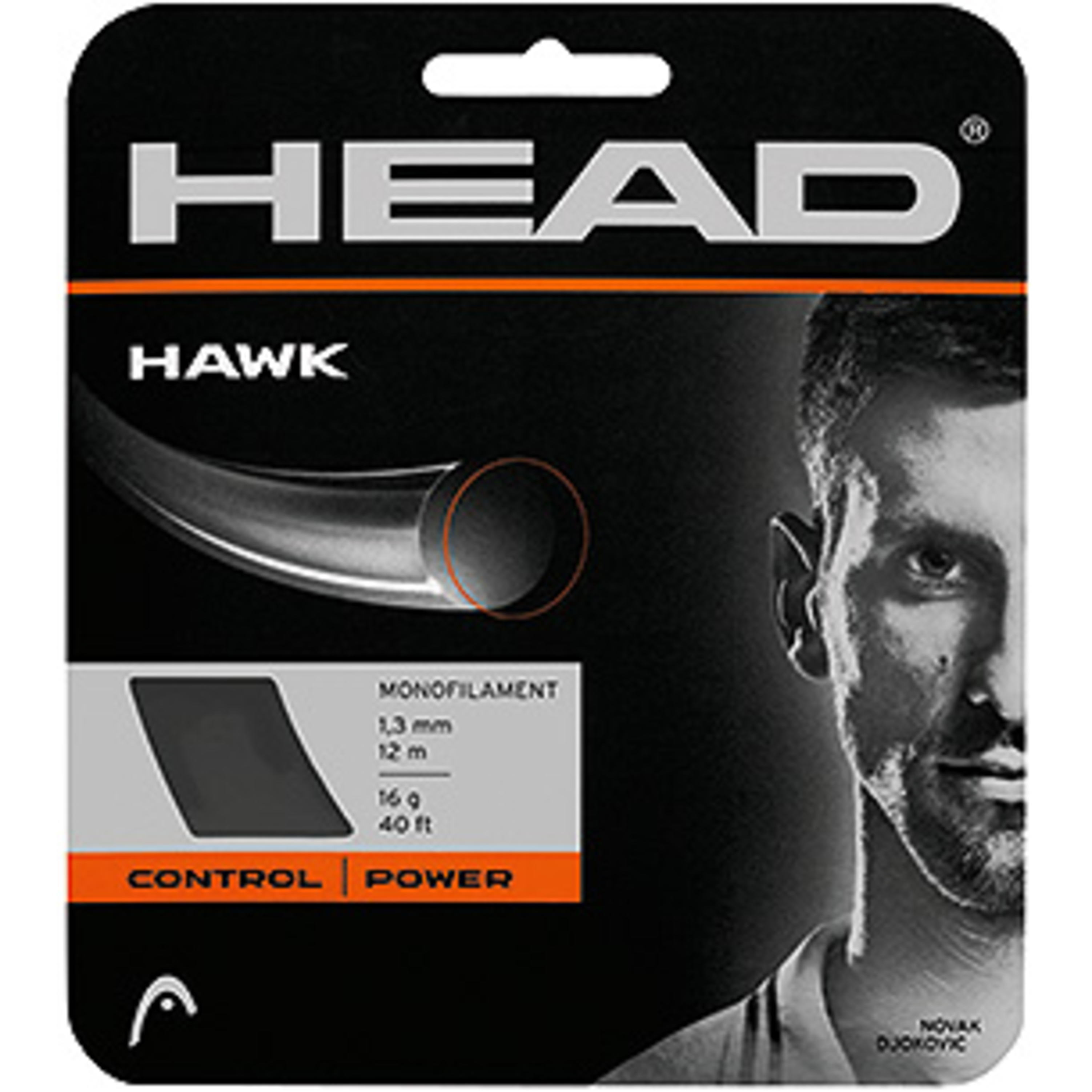 HEAD テニスストリング　HAWK/ホーク1.25ｍｍ　グレー色＜281103＞