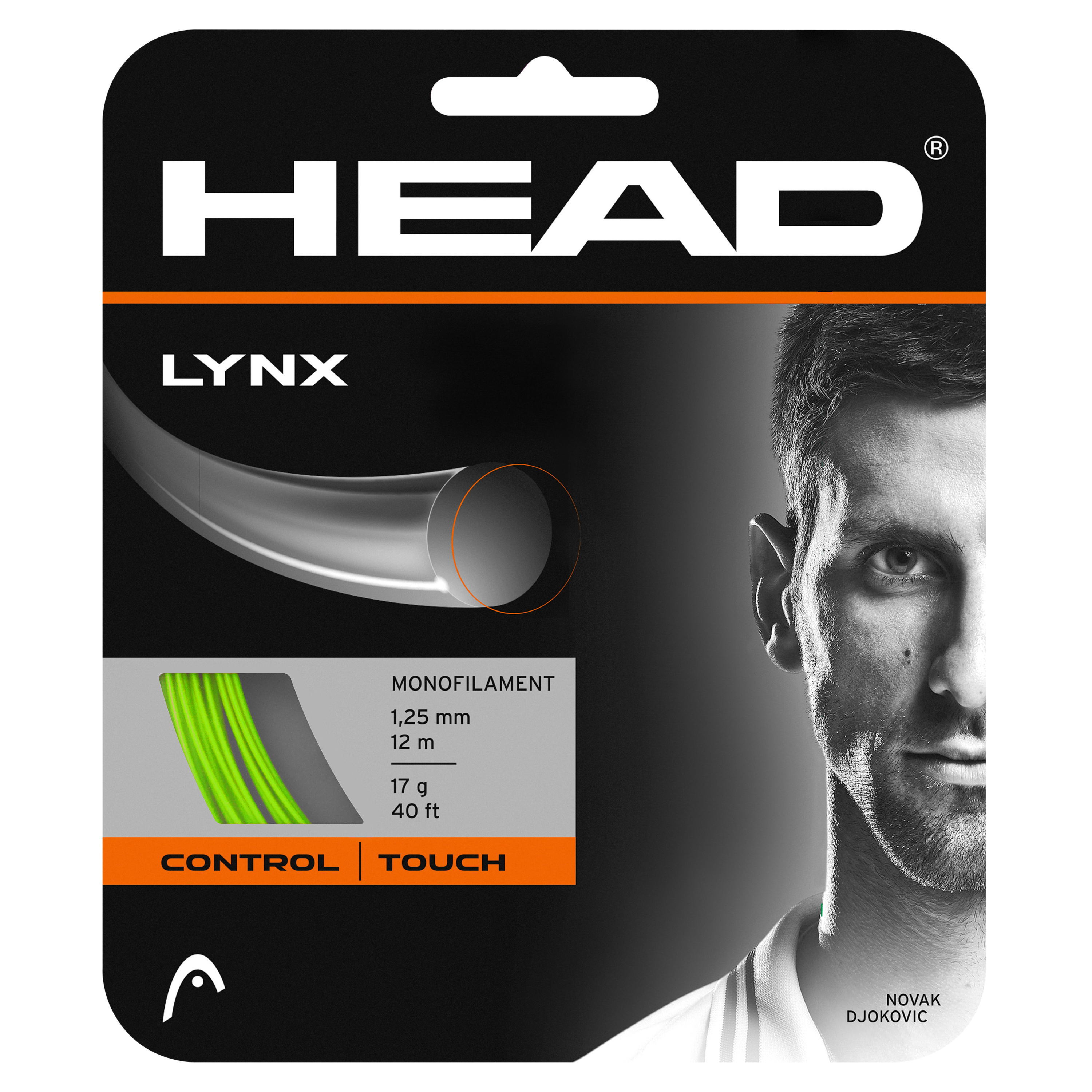 HEAD テニスストリング　LINX/リンクス1.25ｍｍ　グリーン色　＜281784＞