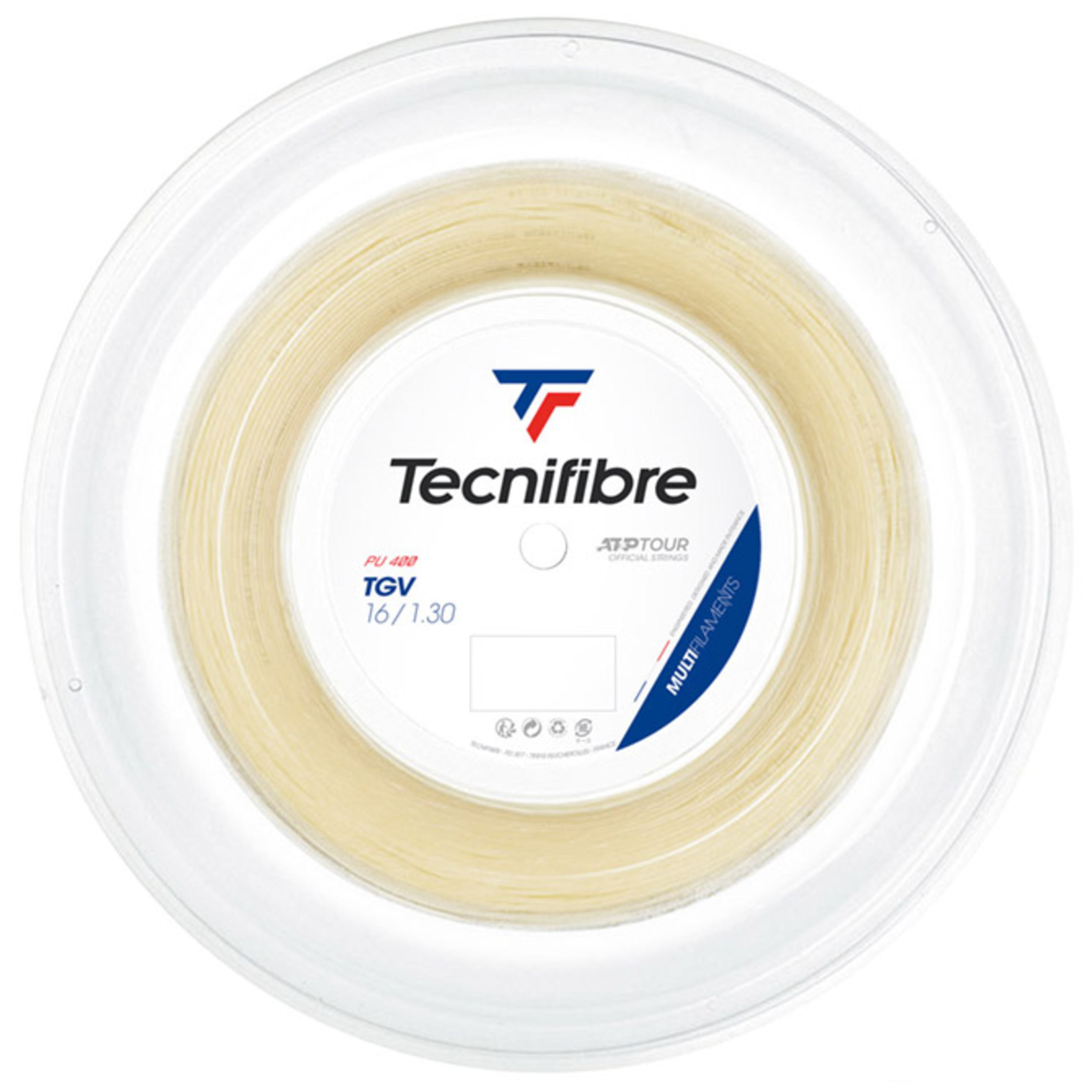 【40％OFF】【送料無料】Tecnifibre　テニスストリング　TGV　ロール　1.30ｍｍ　ナチュラル＜01RTG130XN＞