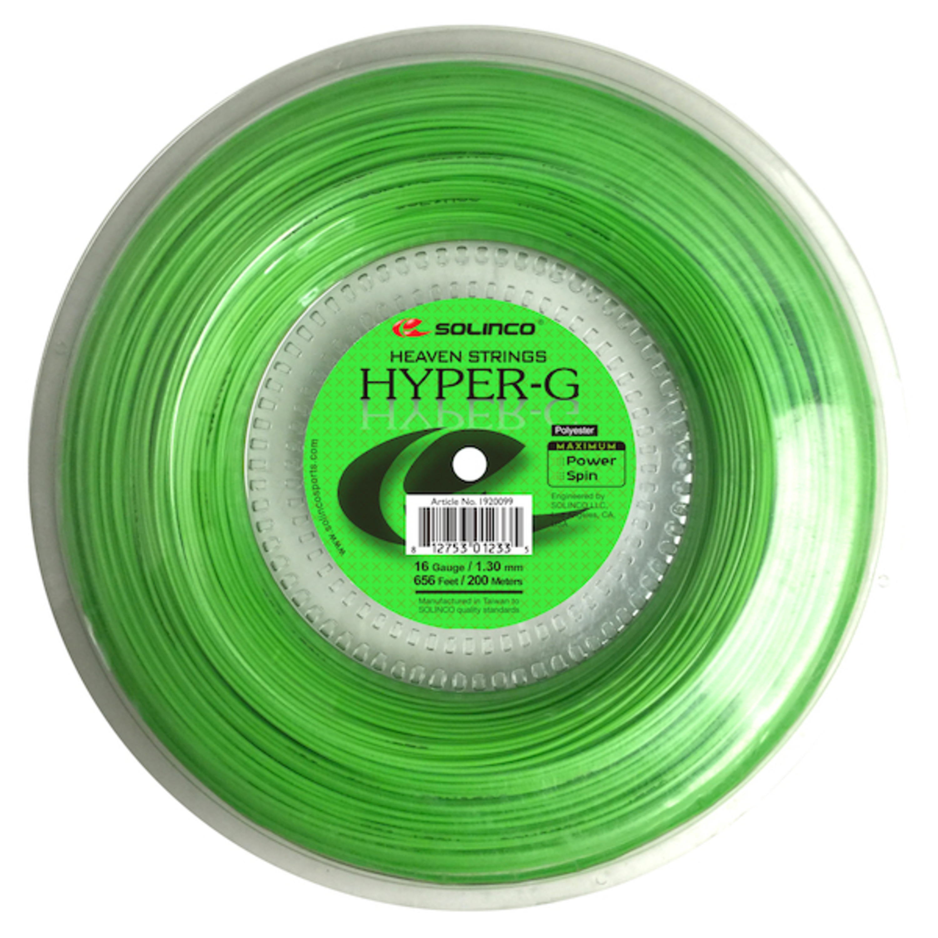 SOLINCO テニスストリング HYPER-G（ハイパーG） 200mロール 1.30ｍｍ ...