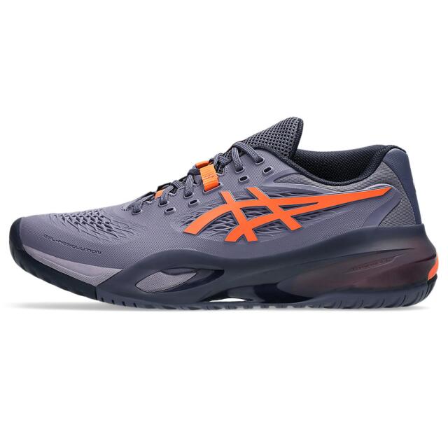 ASICS テニスシューズ グレー/オレンジ ASICS テニスシューズ グレー/オレンジ 27.0 - メルカリ