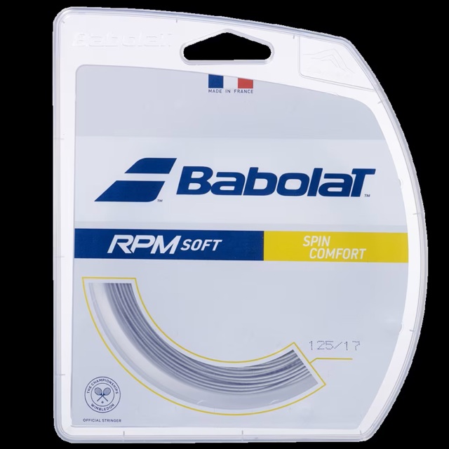 バボラ テニスストリング ポリエステル RPM SOFT/RPMソフト グレー色