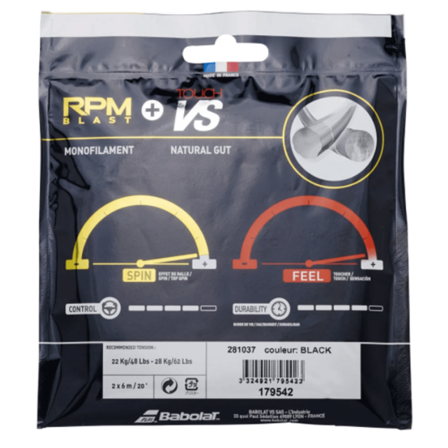 バボラ　RPMブラスト130×6張セット Amazon | バボラ Babolat テニスガット・ストリング RPM Blast