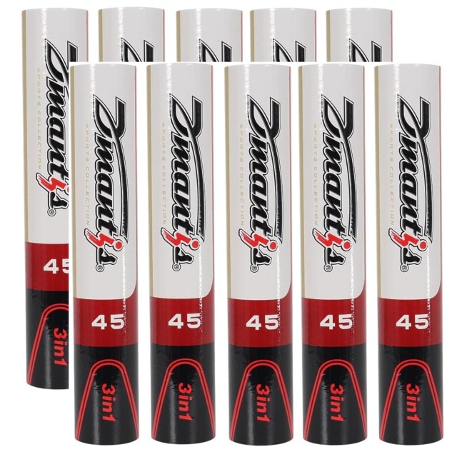 【送料無料】Dmantis/ディマンティス ハイブリッドシャトルコック　D45(ハイブリッド練習球)［120球/10ダース］＜DM-2146-10dz＞