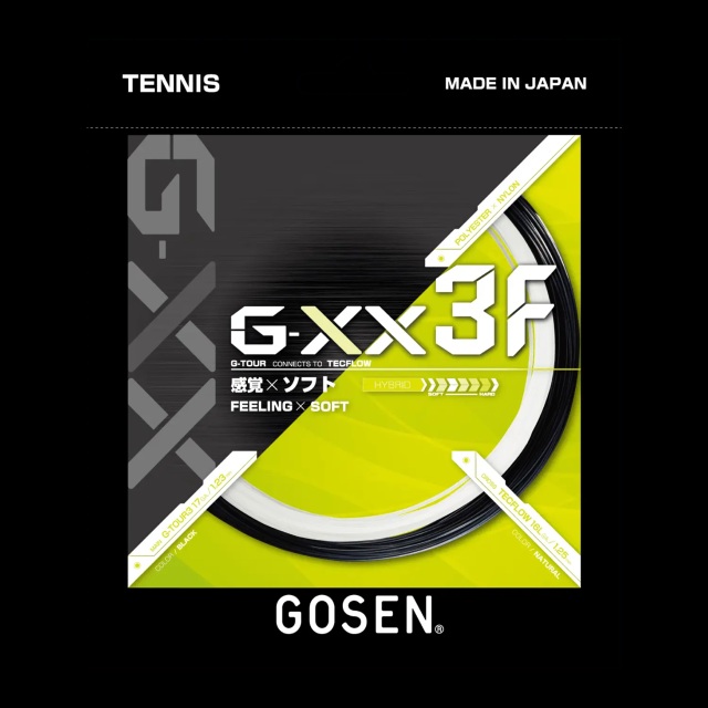 【20％OFF】ゴーセン　テニスハイブリッドガット　G-XX3F/ジーダブルエックス3エフ＜TSGX31F＞