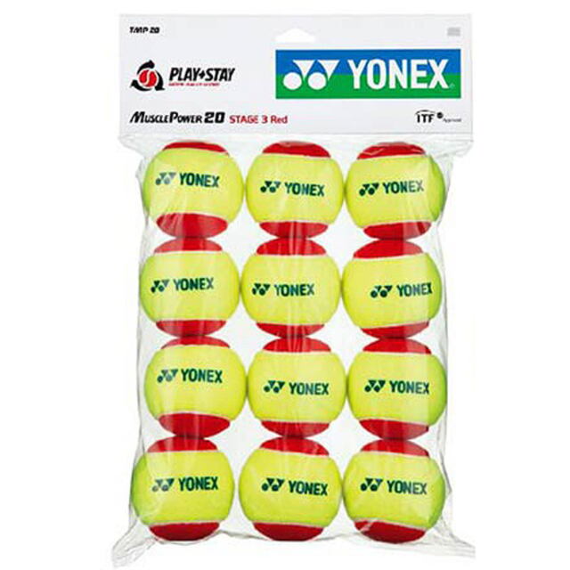 ヨネックス テニスボール ジュニア用 マッスルパワーボール Tmp 1ダース12個入り