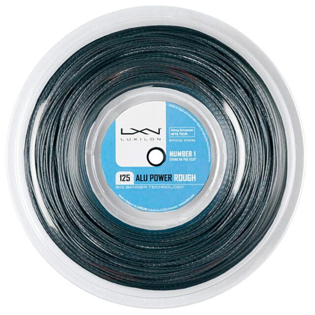 【送料無料】ルキシロン 　テニスストリング 　ポリエステル　　　ALU POWER ROUGH 125ロール（220m）　　　　品番：WRZ990200