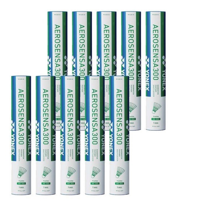 【送料無料】YONEX シャトルコック　エアロセンサ300/AEROSENSA300[10ダース/1箱］＜AS-300_10d＞