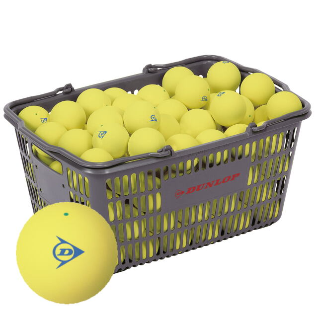 【送料無料】DUNLOP ソフトテニスボール練習球（イエロー）10ダース（カゴ入り）＜DSTBYLPRA2CS120＞