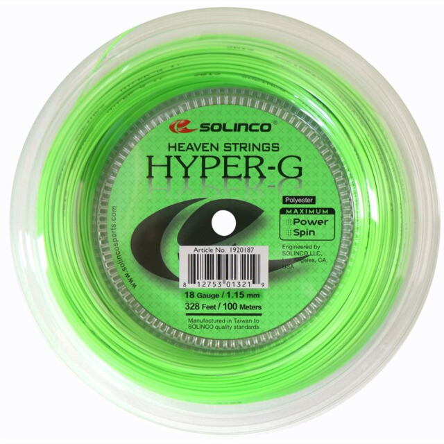 【40％OFF】【送料無料】SOLINCO テニスストリング　HYPER-G（ハイパーG） 200mロール  1.15ｍｍ＜KSC786R_115＞