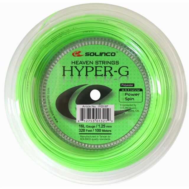 【40％OFF】【送料無料】SOLINCO テニスストリング　HYPER-G（ハイパーG） 200mロール 1.25ｍｍ＜KSC786R_125＞