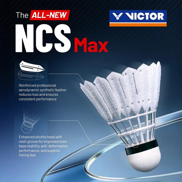 ビクター シャトルコック NCS MAX（合成練習球）［12球/1ダース