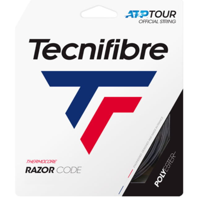 Tecnifibre　テニスストリング　RAZOR CODE　 カラー：カーボン　　品番：TFSG403