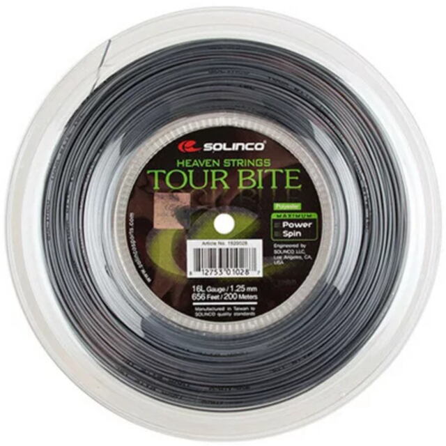 【40％OFF】【送料無料】SOLINCO テニスストリング　TOUR BITE(ツアーバイト) 200mロール 1.25ｍｍ＜KSC777R_125＞
