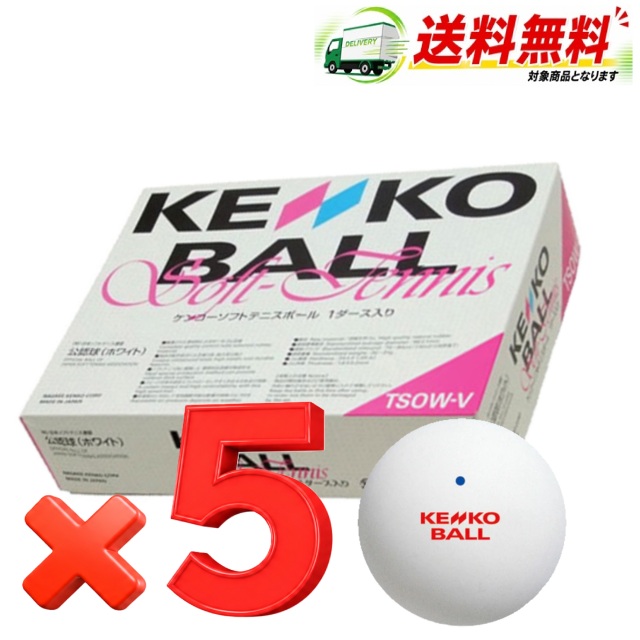 KENKO ソフトテニスボール 公認球 1ダース（箱） 品番：TSOW-V