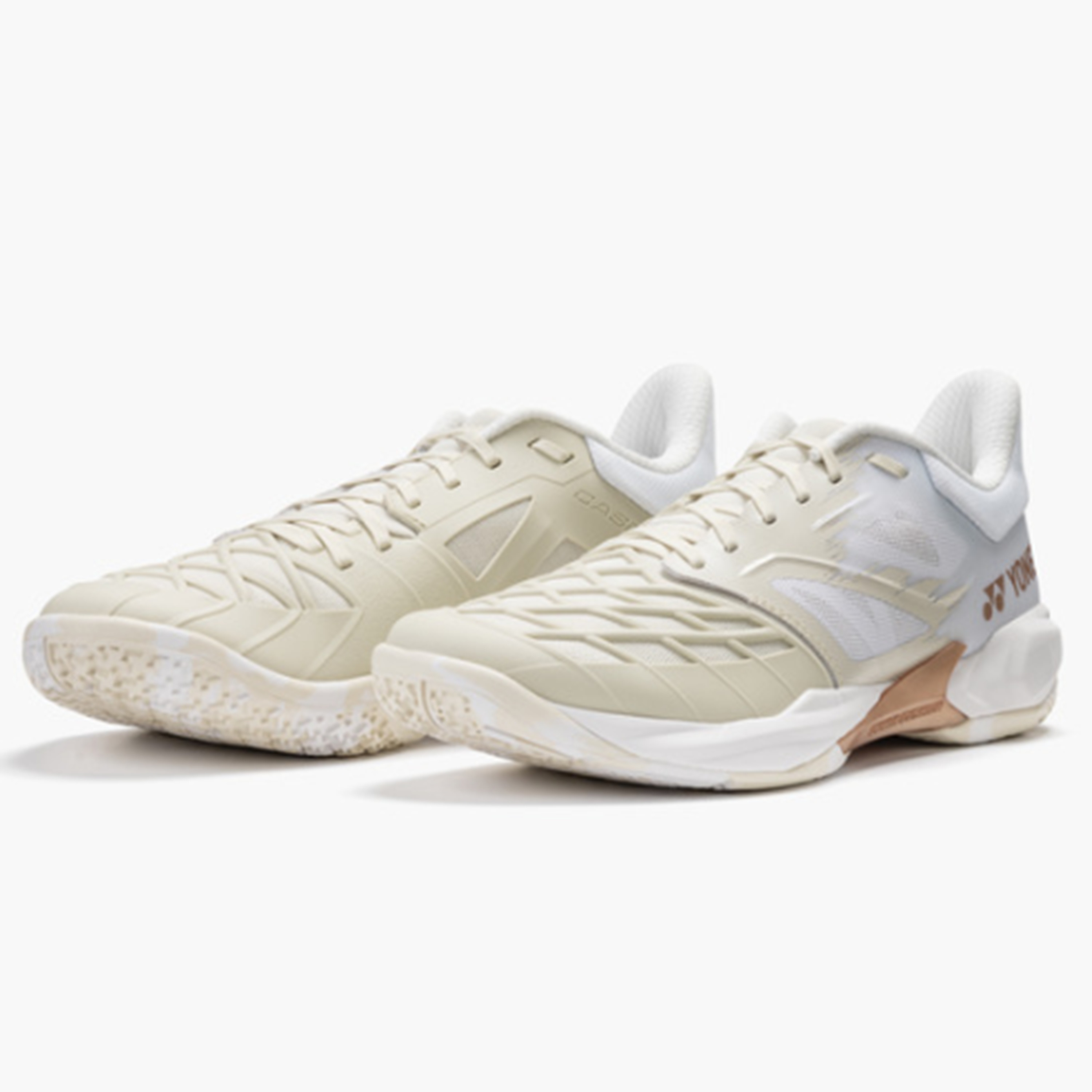 【11月下旬発売予約品・特典付き】【20％OFF】ヨネックス　バドミントンシューズ　パワークッションカスケードドライブ　ライトベージュ色＜SHBCD3_343＞