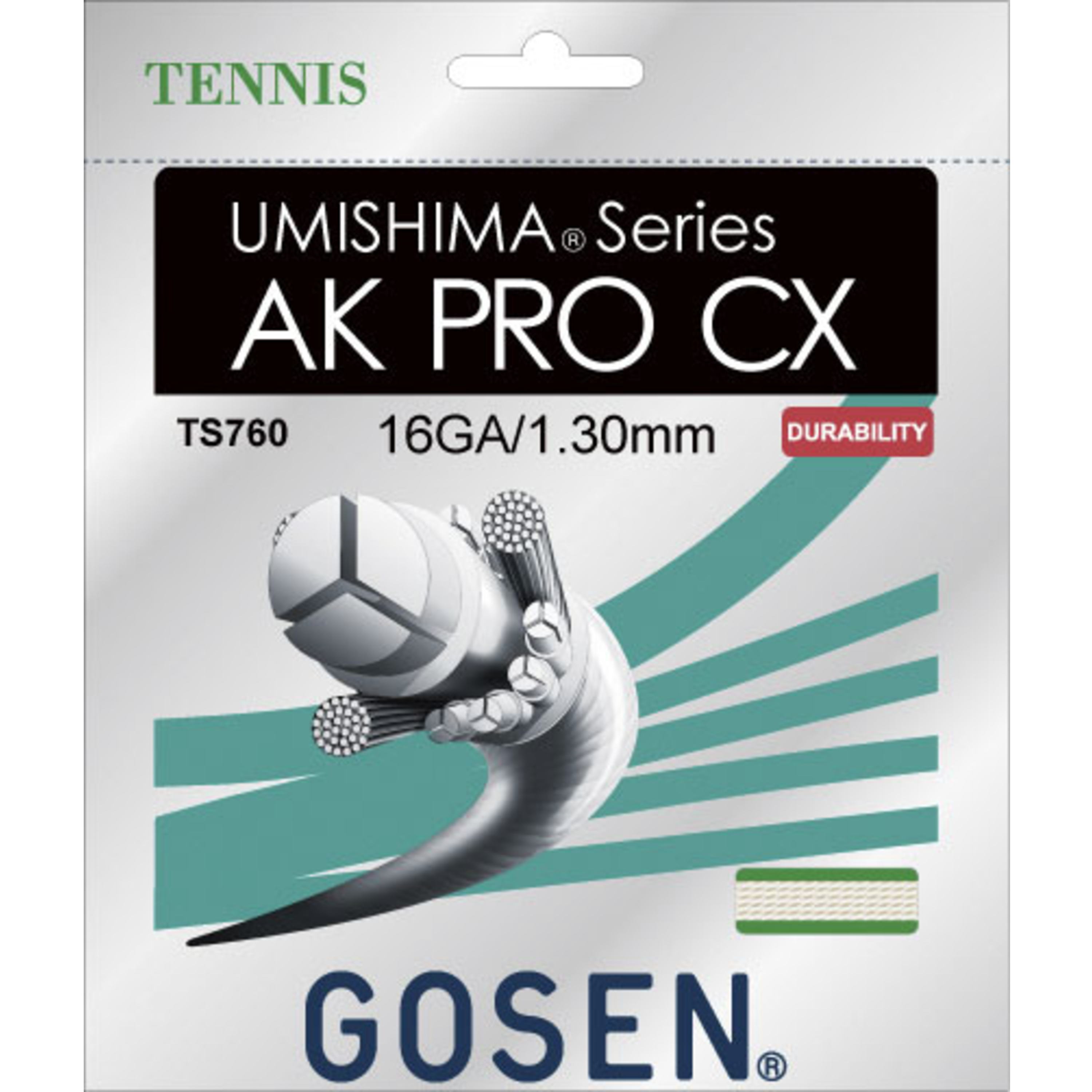 【20％OFF】ゴーセン　テニスナイロンガット AK PRO CX 16　ナイロン色＜TS760NA＞
