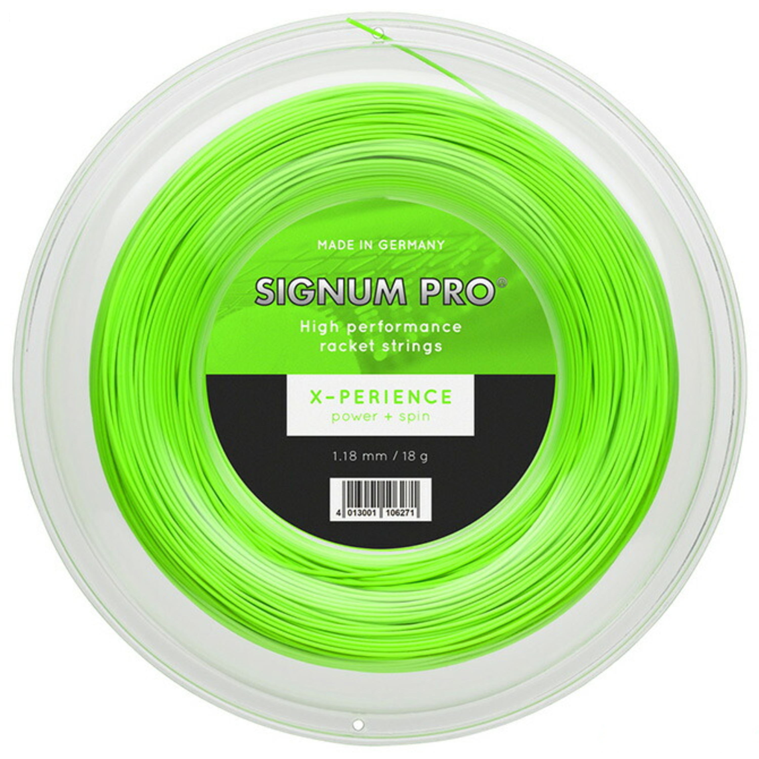 【送料無料】SIGNUM PRO　テニスストリング　　X-PERIENCE エクスペリエンス1.18mm    ロール（200ｍ）　