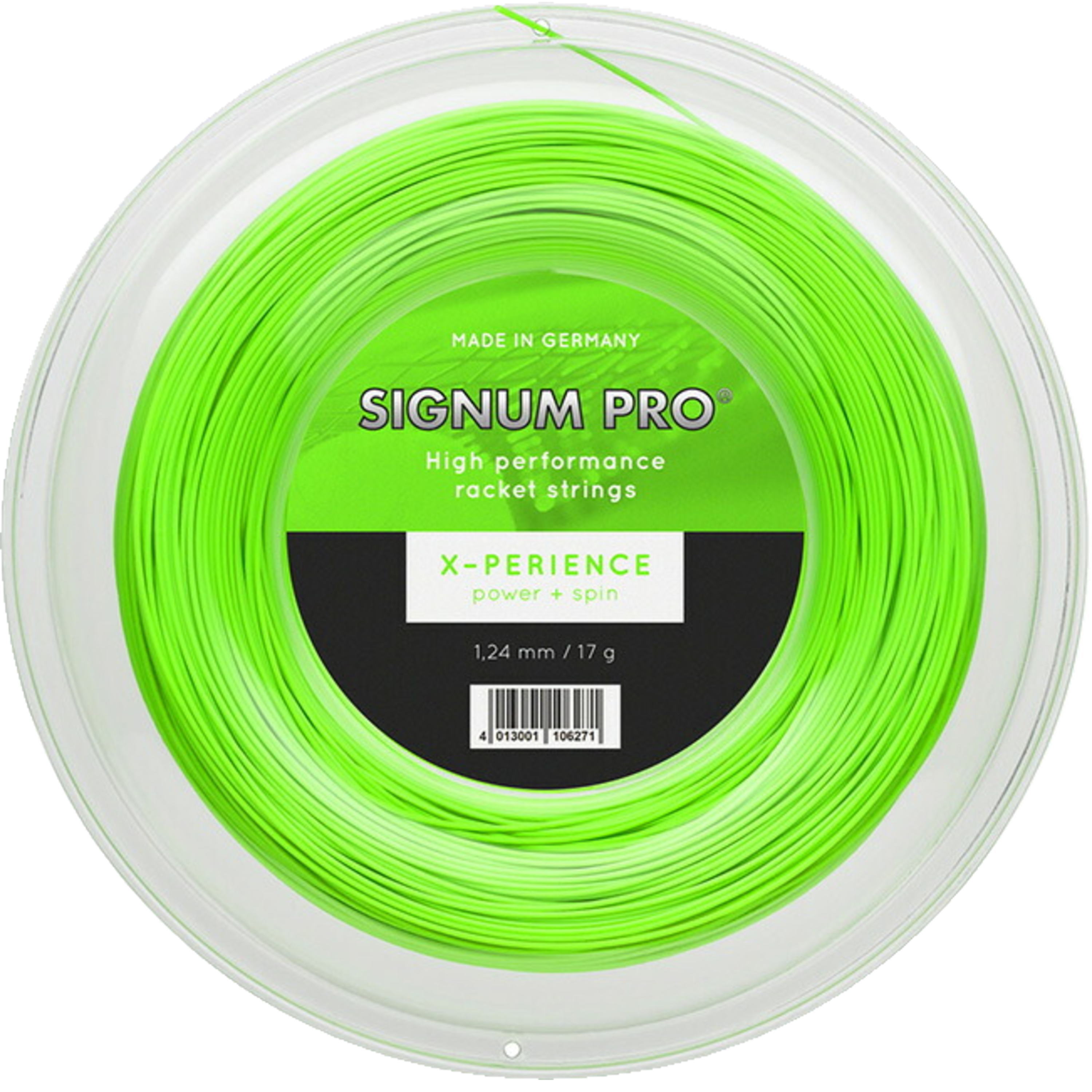 【送料無料】SIGNUM PRO　テニスストリング　　X-PERIENCE エクスペリエンス1.24mm    ロール（200ｍ）　