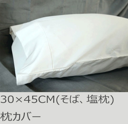 R.T. Home - 高級エジプト超長綿(エジプト綿)ホテル品質枕カバー30×45CM封筒式 500スレッドカウント サテン織り 白(ホワイト)　