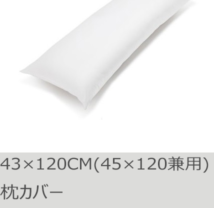 R.T. Home - 高級エジプト超長綿(エジプト綿)ホテル品質枕カバー 43×120CM(45×120兼用)  500スレッドカウント サテン織り 白(ホワイト)　封筒式 43*120CM