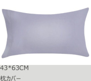 R.T. Home - 高級エジプト超長綿(エジプト綿)ホテル品質枕カバー 43×63CM 封筒式 500スレッドカウント サテン織り シルバー グレー