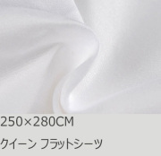 R.T. Home - 高級エジプト綿(エジプト超長綿)ホテル品質クイーン、ダブル兼用フラット ベッド シーツ 800スレッドカウント サテン織り ホワイト(白) 250*280