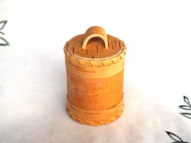 白樺細工キャニスタ