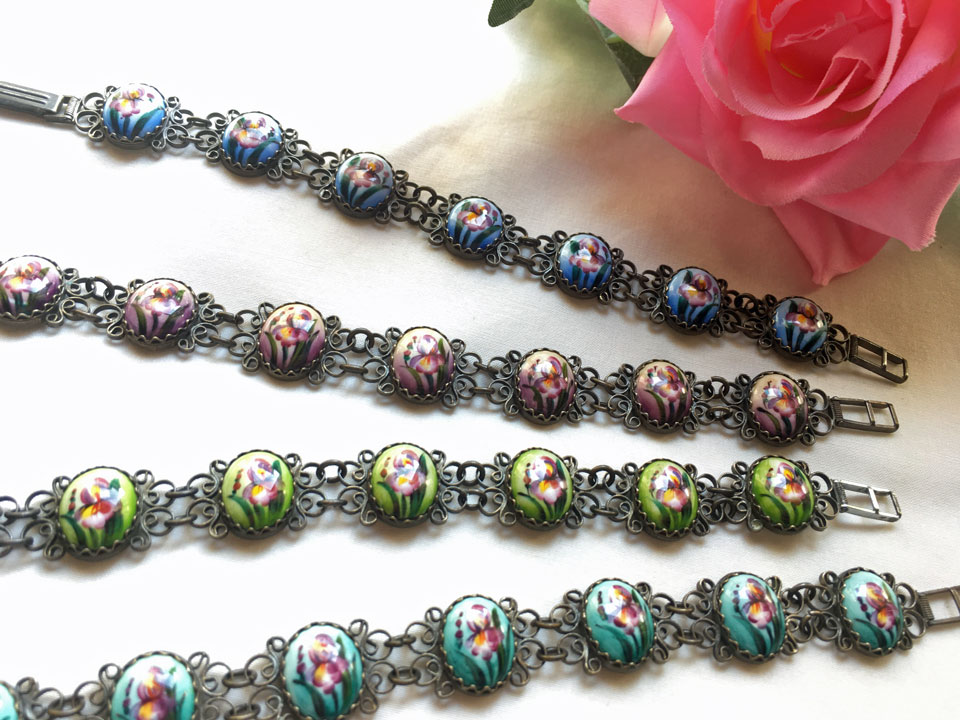 ねこやなぎ（あやめ）☆フィニフチ_ブレスレット★ロシア雑貨