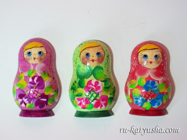 マトリョーシカのマグネットＡ☆ロシア雑貨