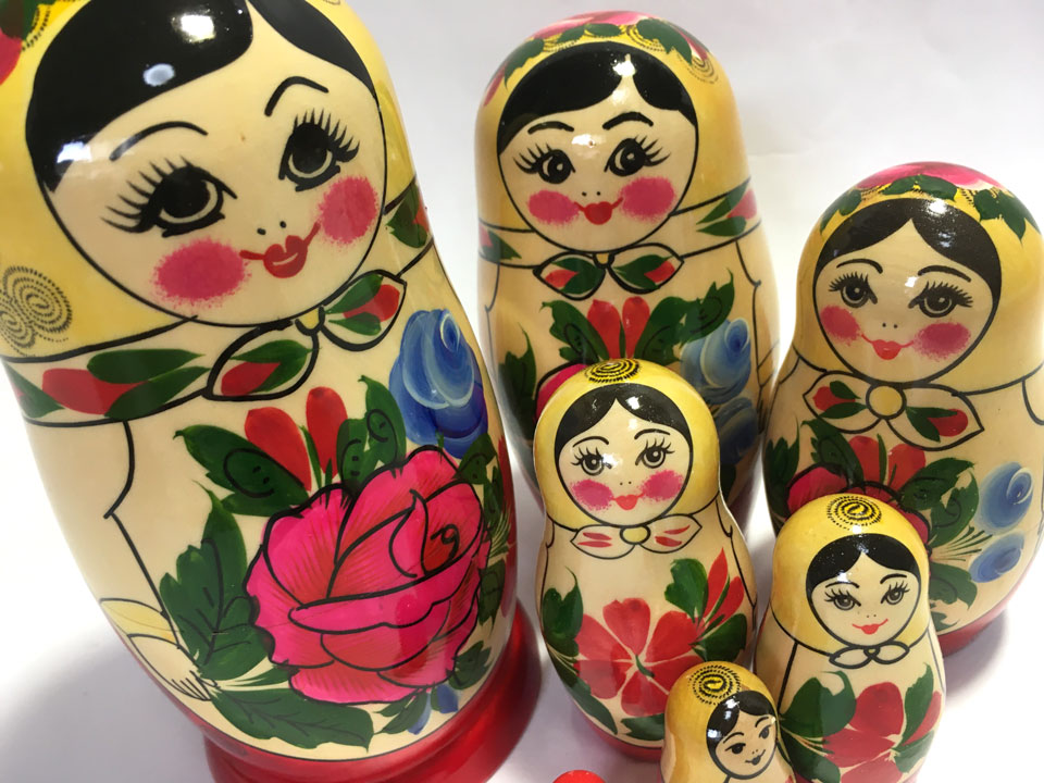 アリーナ☆セミョーノフ☆7ピースマトリョーシカ☆ロシア雑貨