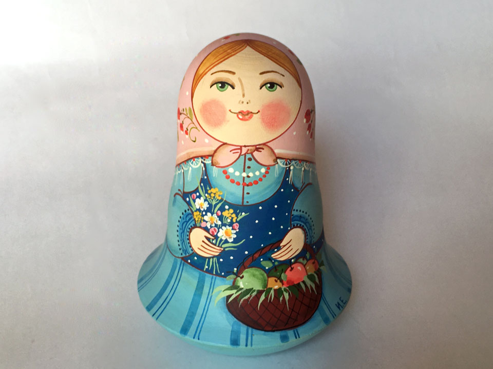 春のおつかい☆ネヴァリャーシカ☆イヴァンツォヴァ★ロシア雑貨