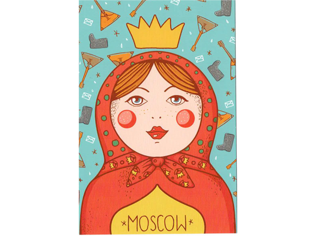 ロシアの絵葉書B マトリョーシカ