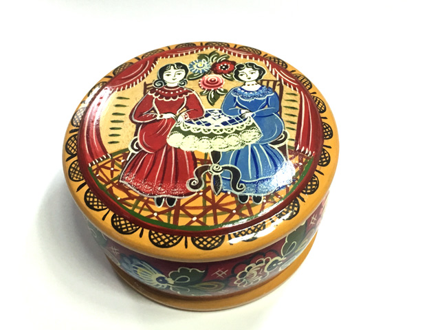 おともだち☆ガラジェッツ塗りの小箱★ロシア雑貨