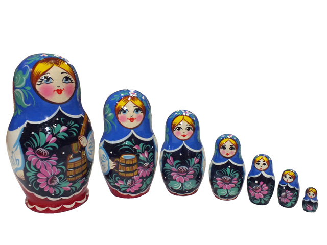 みずくみへ☆ノリンスクマトリョーシカ7ピース☆ロシア雑貨