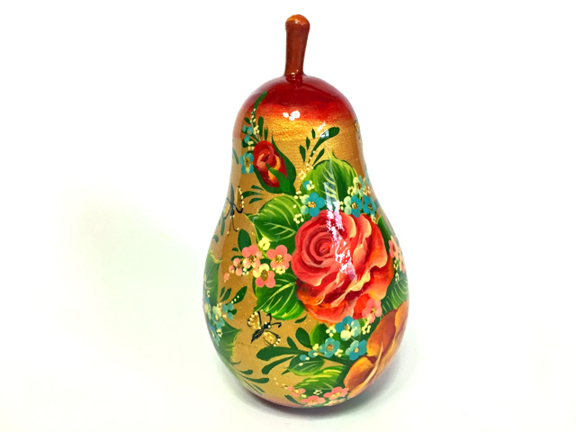 ラフランス☆Kuzmina★木製のリンゴ型の小箱