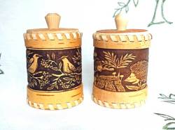 白樺細工キャニスタ