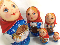 お客にウエルカム！★セルゲイ・コブロフstudio☆ロシア雑貨_マトリョーシカ