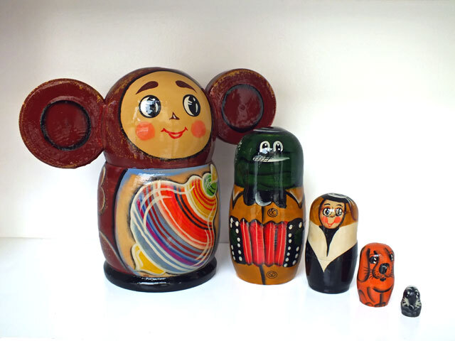 チェブラーシカ マトリョーシカ5ピース ロシア雑貨