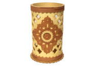 円筒ケース☆白樺細工ベレスタ_鉛筆立て_ナプキンホルダー★ロシア雑貨