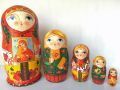 聖家族☆5ピースマトリョーシカ☆O.Guseva★ロシア雑貨
