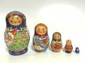 収穫の春_Danova10cm★コブロフstudio☆マトリョーシカ5ピース☆一点もの