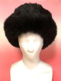 【再々入荷】ロシアの毛皮の帽子(ロシア帽)黒☆シャプカ(ウシャンカ)★ロシア雑貨